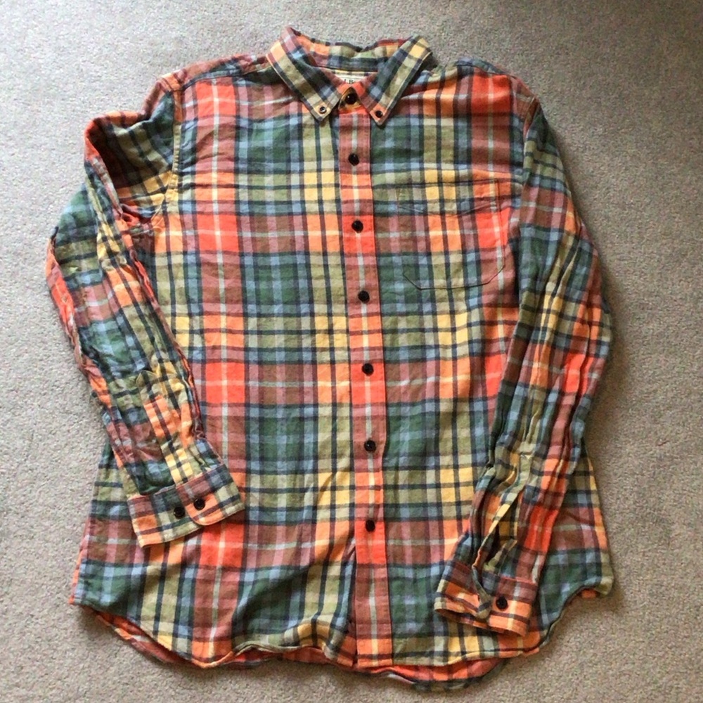 L.L. Bean Men's Plaid Button Down Shirt